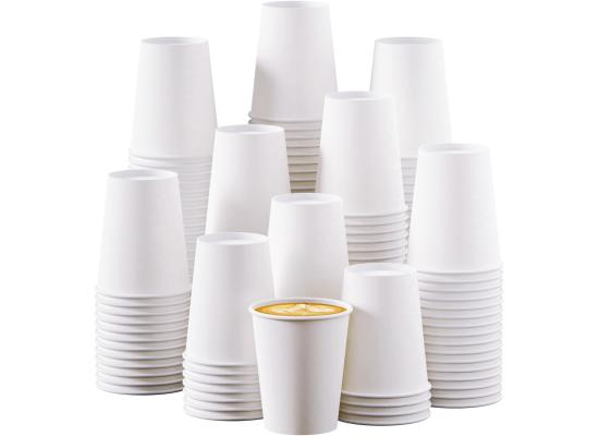 White Paper Cups Small Pack of 50